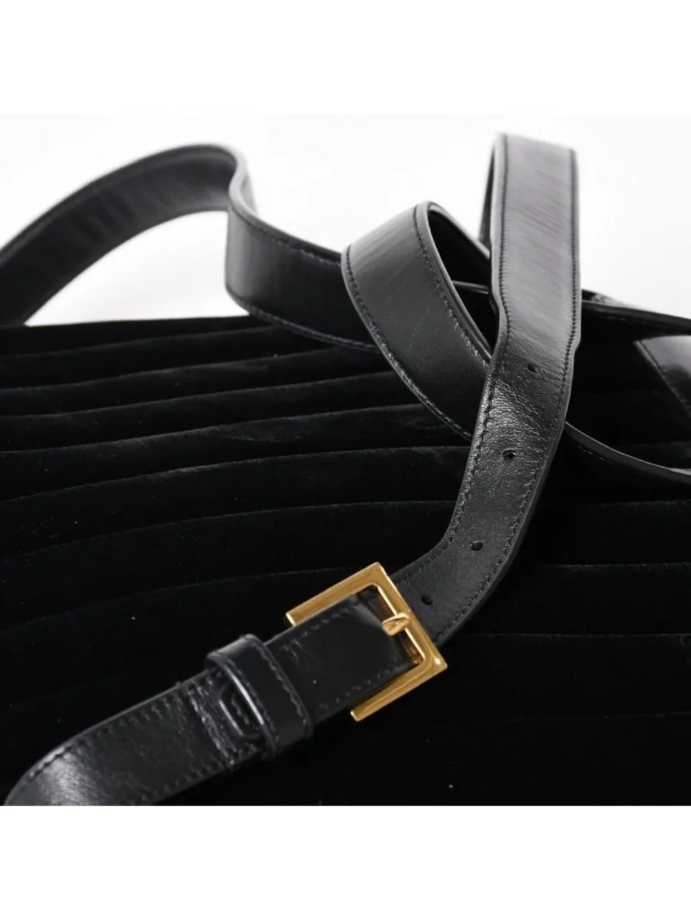 Saint Laurent Vicky Small Backpack Velvet Gold